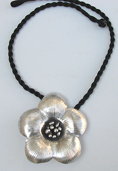 Hill Tribes Silver Flower Necklaces