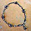 garnet ankle bracelet