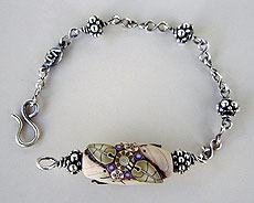 Sterling silver Pendulum Bracelet by Vicky Jousan