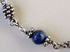 dumortierite ankle bracelet