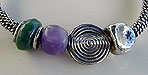 Bangle Bracelet amethyst and aventurine