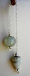 Jade and Sterling Silver Pendulum