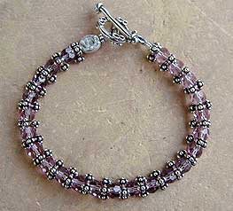 Swarovski Austrian Crystal and Sterling Silver Bracelet by Vicky Jousan