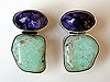 charoite and chrysoprase