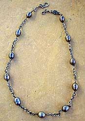 Silver Pearl Necklace