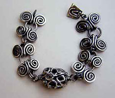 Sterling silver bracelet by Vicky Jousan