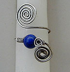 Lapis Lazuli toe rings by Vicky Jousan