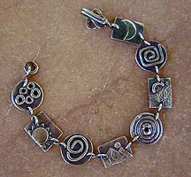 Sterling silver bracelet by Vicky Jousan